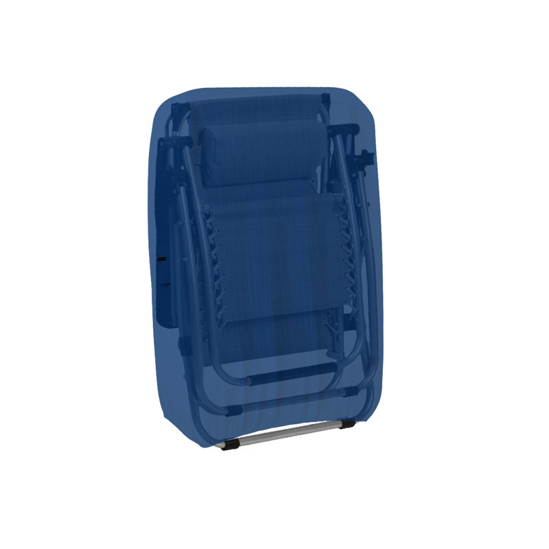 Housse de chaise pliante et résistante pour l'extérieur, résistante aux rayons UV, H 40 po x l 27 po x P 9 po, Bleu