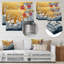 Fleurs sauvages et coquelicots «Golden Horizons» - Art mural imprimé fleurs sauvages-513276121
