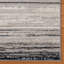 Tapis gris anthracite à rayures bleu foncé et moderne à motif d'ombre ombragé-109427019