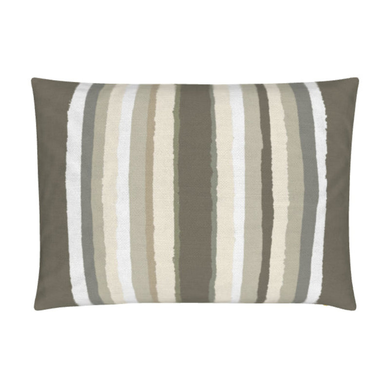 Brother Stripe Lumbar Pillow Cover & Insert, Browns Striped
