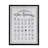 Framed Laundry Symbols Guide Wood Wall Sign