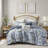 Madison Park Salara Blue Reversible Vintage Floral 7-Piece Queen Comforter Set-114350015-123852929