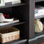Console multimédia avec grand cabinet de rangement, meuble télé multimédia moderne, l 65,75 po x P 17 po x H 32,48 po