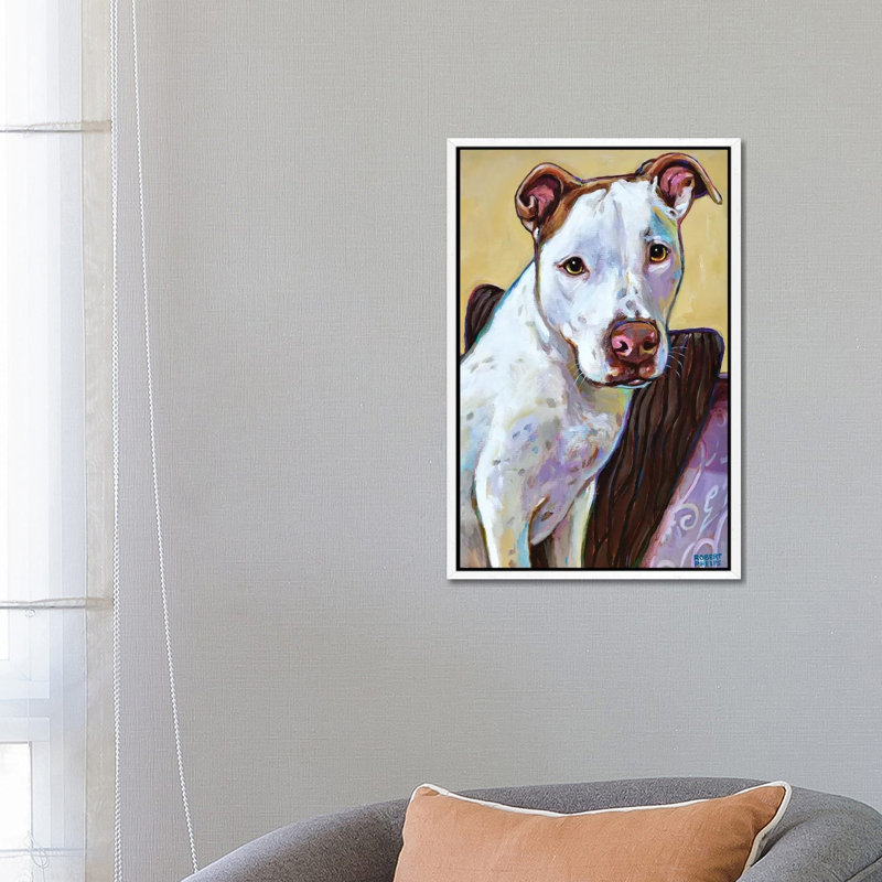 Ziggy 1 Piece Wall Art on Canvas, 66.04 cm H x 45.72 cm W, White Framed