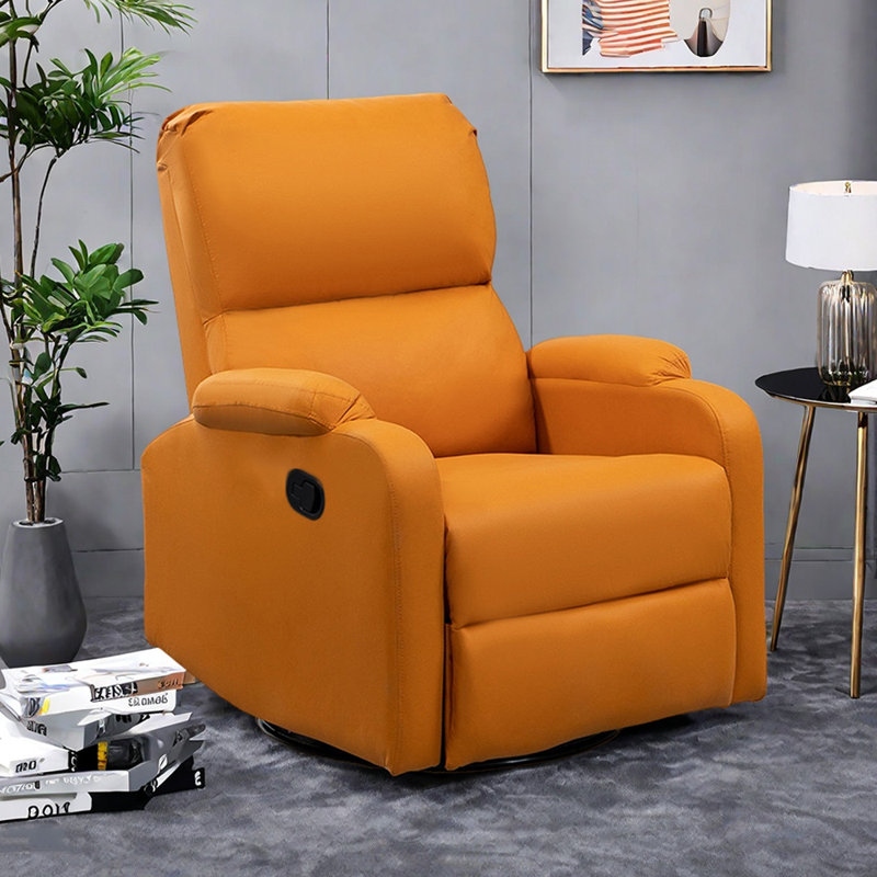 Fauteuil inclinable rotatif et fonctionnel Vanwinkle, Orange