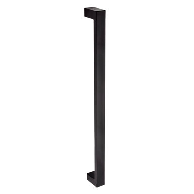 Architectural Flat 16" Center to Center Matte Black Appliance Bar Pull