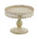 Barnesville Metal Decorative White Cake Stand with Lace Inspired Edge