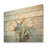 Minimalism White And Blue Tulips I - Tulips Wood Panel Wall Art On Natural Pine Wood-1475297573