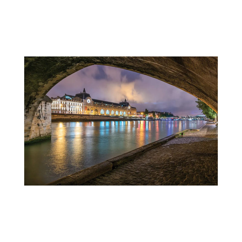 Musée D'orsay Seen from the Banks of the Seine River, Paris, France 1 Piece Wrapped Canvas Wall Art, 101.6 cm H x 66.04 cm W