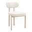 Ensemble de quatre chaises d'appoint à dossier ouvert gris et taupe