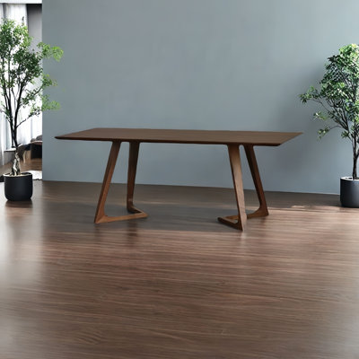 Table de salle à manger rectangulaire en bois massif