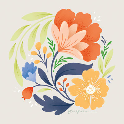 Étude florale I Bright