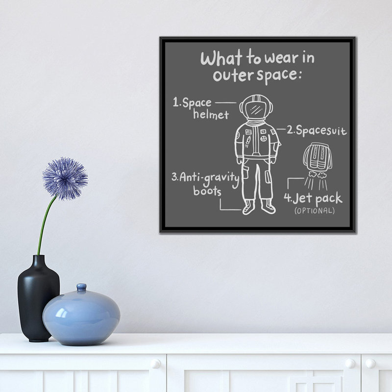 « outerspace/black iv », impression sur toile, H 18 po x l 18 po x P 1,5 po, Pas de tapis, Toile avec cadre noir