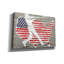 «Usa Flag And Batt» par Art Licensing Studio, art mural sur toile-1386857131