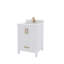 Meuble-lavabo simple 24 po avec plateau en quartz blanc Rooh-101808847-101808849