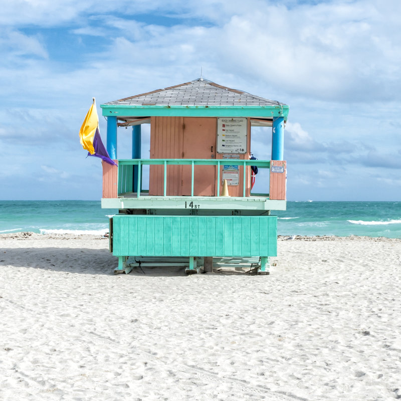Miami Beach VI, H 12 po x l 12 po x P 1 po