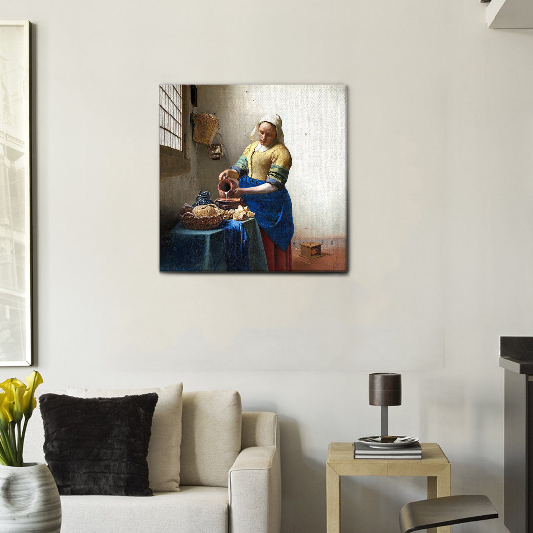 Wandbild La Lattaia von Johannes Vermeer