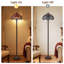 Lampe sur pied 16 po Tiffany à abat-jour en verre, base lourde en fer, 2 culot E26 (ampoules incluses), interrupteur à chaîne, lampe pour salon