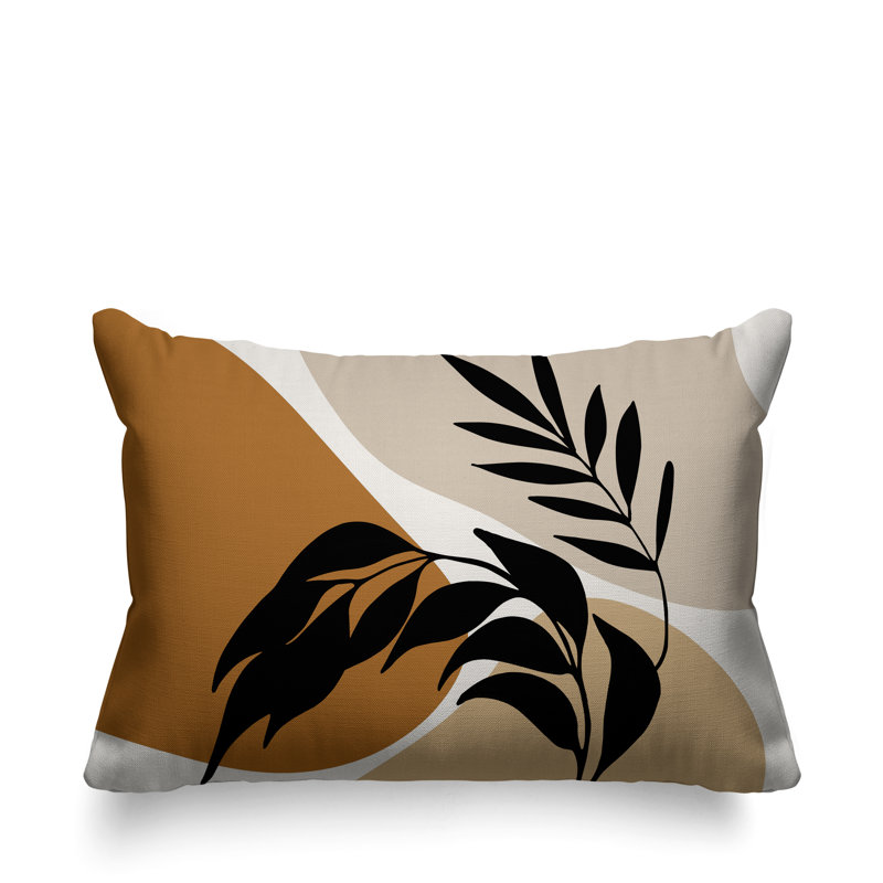 Coussin décoratif intérieur / extérieur Boho, Orange