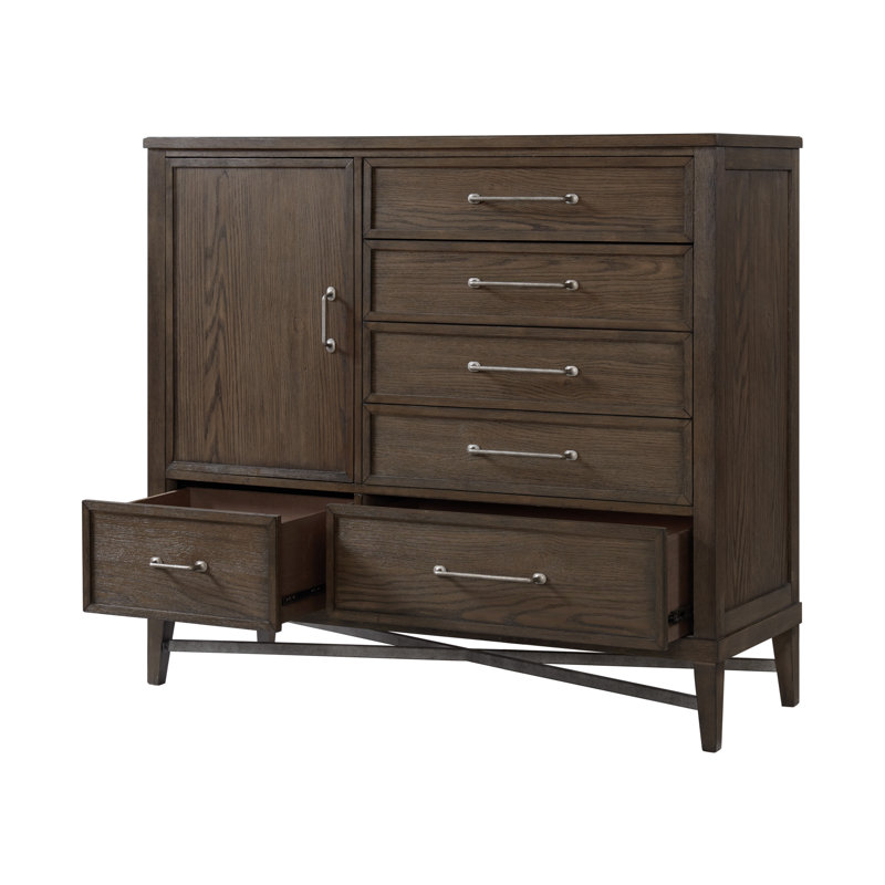 Raaya Solid Wood 54'' W 6 - Drawer Dresser