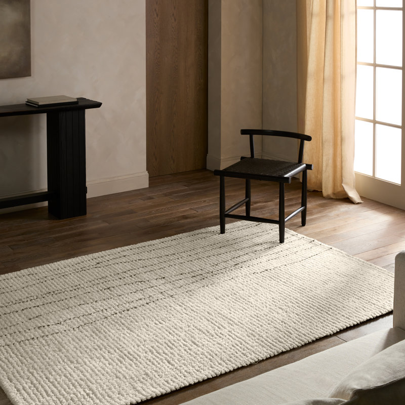 Label J Morgana Powerloomed Tribal White Area Rug (8'6"x11'6"), Rectangle 7'6" x 9'6"