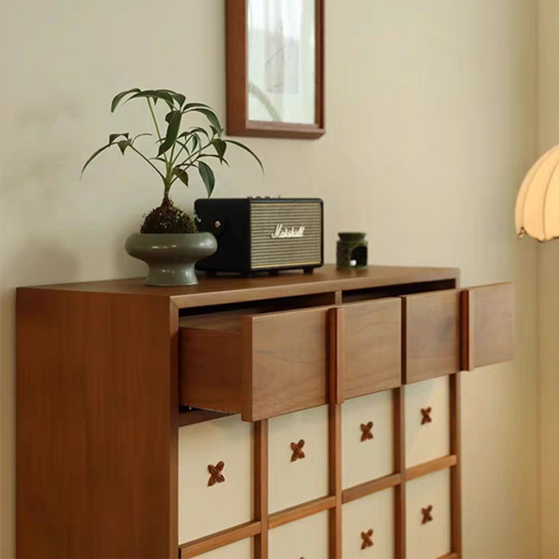 Solid Ash Wood Hallway Cabinet