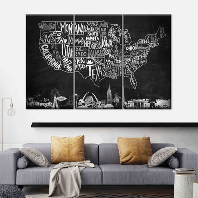 " United States Map " by NoirFontistry 3 - Pieces