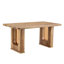 Table de salle à manger 64,5 "en faux marbre / bois avec décor en verre pour le salon de la cuisine-362091593