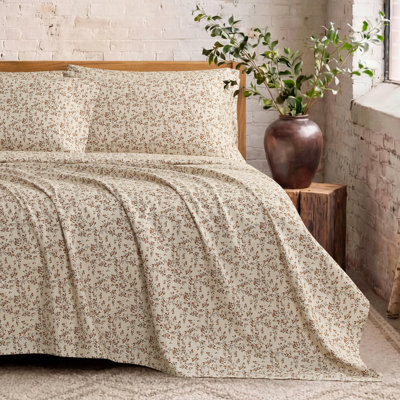 French Connection Printed Microfiber Sheet Set with Extra Pillowcases