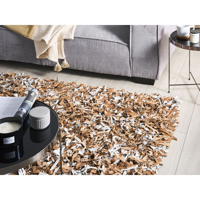 Casin Leather Shag 160cm X 230cm Area Rug
