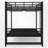 Bunk Bed With Clothes Tree And LED Lights-674358826-694136823