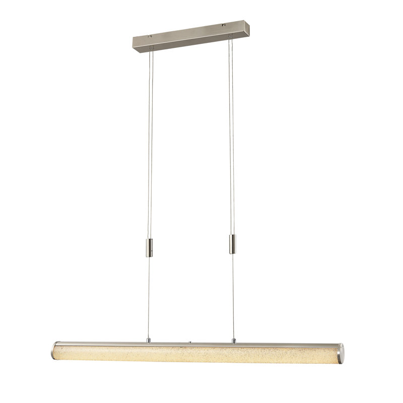 Asaph 1 - Light Satin Nickel LED Kitchen Island Pendant