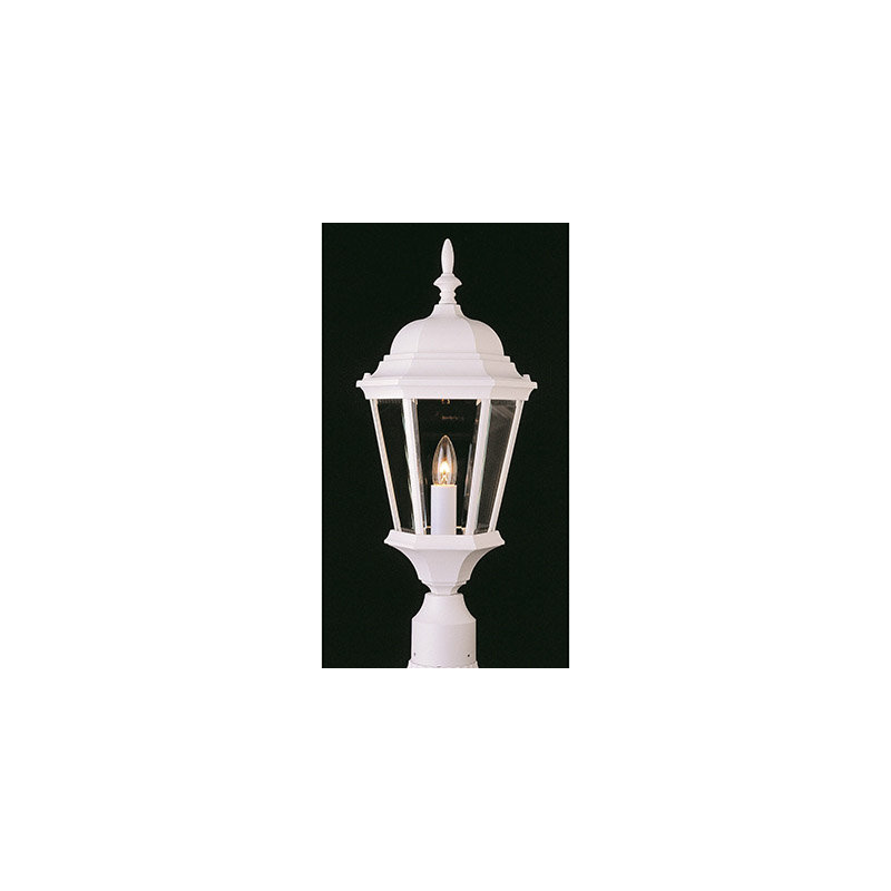 Tête de lanterne à 1 lumière H 22 po Nelligan, blanc