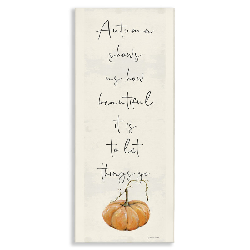 «Autumn montre Fall Seasonal Inspirational Word Design» par Stephanie Workman Marrott - impression d'art textuel