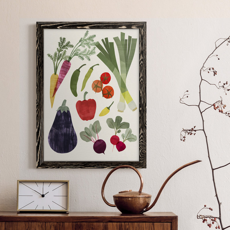 «Garden Offrant I», reproduction d'art sur toile, H 17 po x l 20 po x P 1 po, Cadre noir