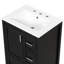 Meuble-lavabo moderne peu encombrant avec lavabo, bois et MDF, idéal pour les petites salles de bain