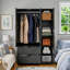 Armoire 71,66 "avec miroir, capteur de lumière, tiroirs et tringle-134323221
