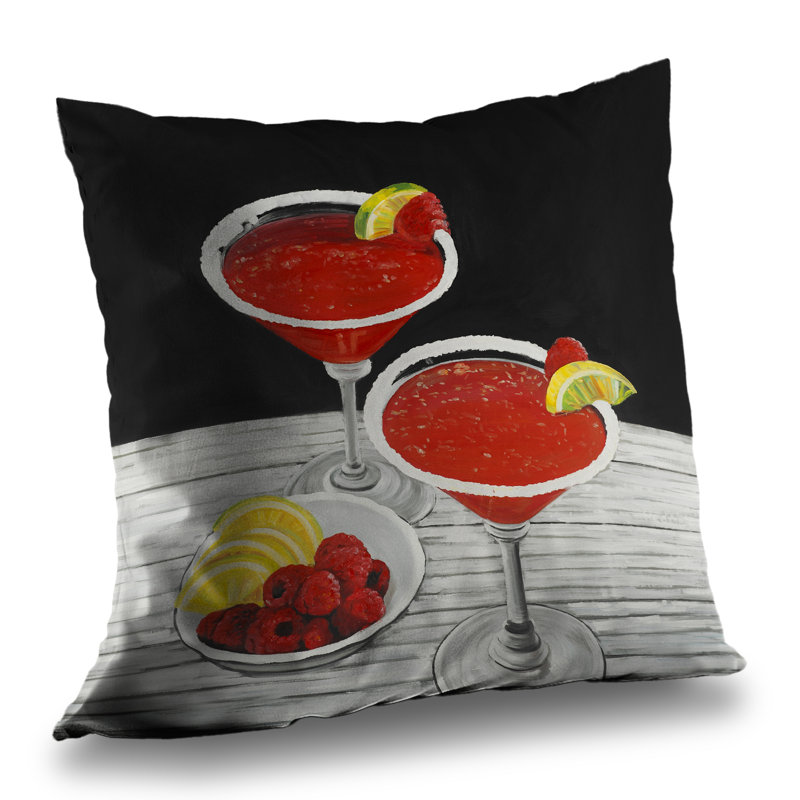 Two Cosmopolitan Poly Twill Throw | Stylish Kitchen – Throw Pillow Cover Only, Double-Sided Print, Insert Not Included