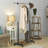 Metal Adjustable Rolling Industrial Pipe Clothing Rack-88802285