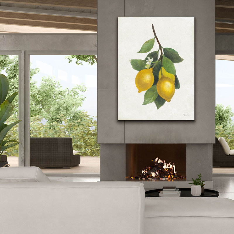 Toile épique «Lemon Branch 3» par Albena Hristova, graffiti épique, 40 po x 54 po