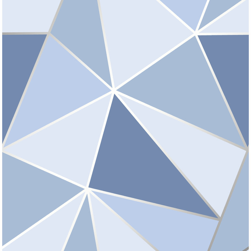 Addisyn 10m x 53cm Semi-Gloss Wallpaper Roll, Blue
