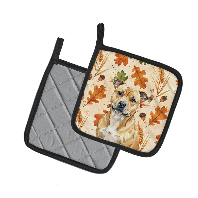 Paire de porte-casseroles Faw Staffordshire Bull Terrier