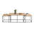 Alaterre Furniture Coffee Table Set - 3PC Industrial Nesting Tables with Large Table and Side Tables