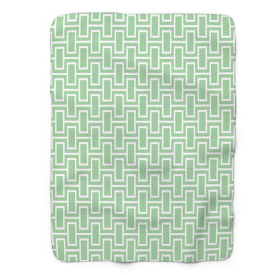 Coral Mint - 1 Piece Premium Sherpa Blanket