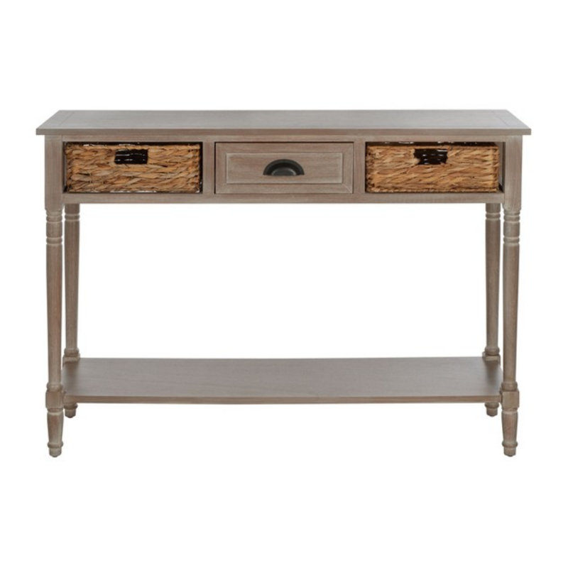 Console Popovich avec rangement, Blanc rétro