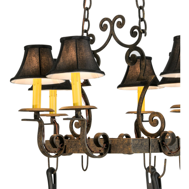 Elara Handcrafted 6 Light Pot Rack