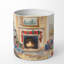 Bougie de Noël parfumée avec support en céramique