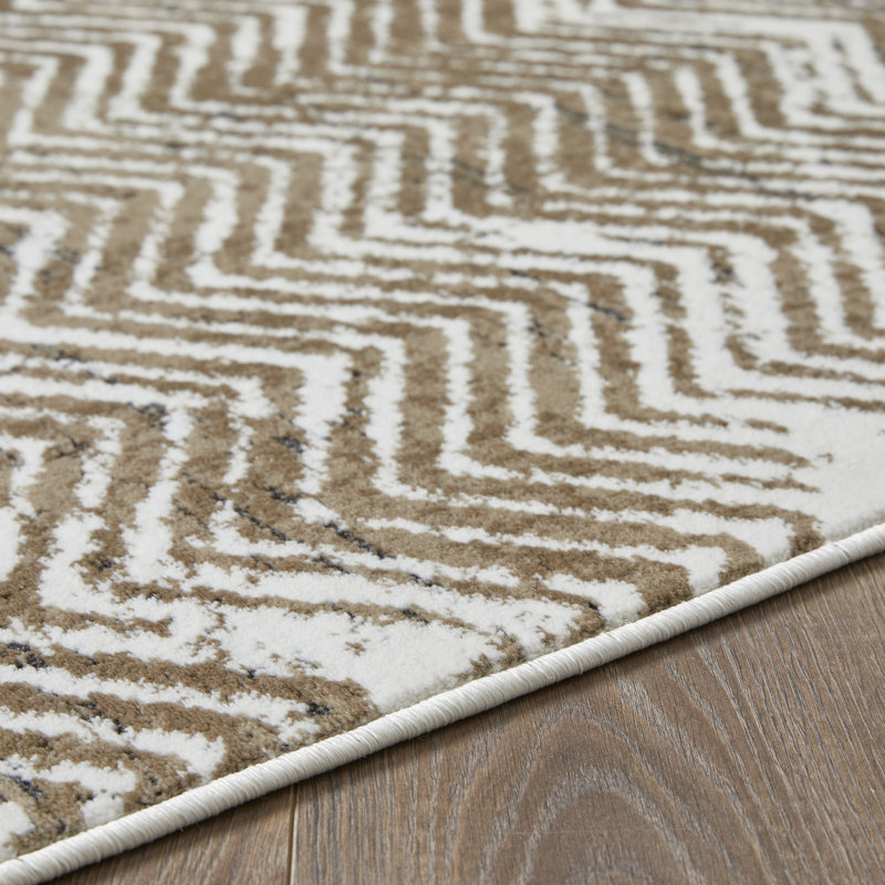 Sabera Chevron Indoor Rug, Rectangle 6'7" x 9'2"