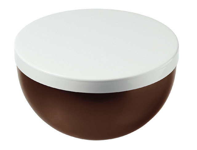 Food Storage Container, White / Brown