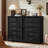 Farmhouse 5 Drawer Dresser For Bedroom, 45" Tall Vinatge Chests Of Drawers W/ 4 Solid Gourd Feet, Mid Century Modern Boho Wood Closet Storage Dressers Organizer For Living Room-637576252-651728034